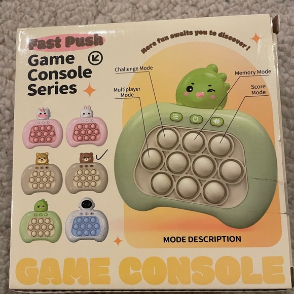 New Fast Push Game Console Age 3+ New Batteries Included - Picture 2 of 3
